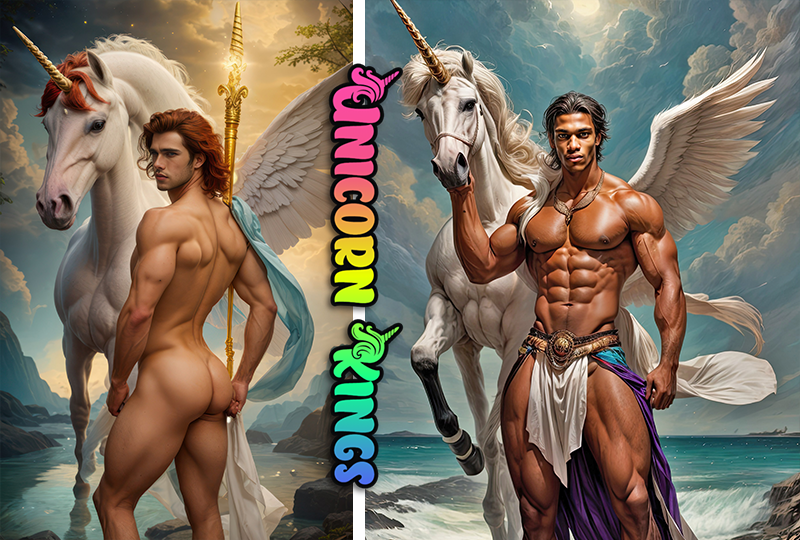 Meet the Unicorn Kings of a Fantasy World 🦄