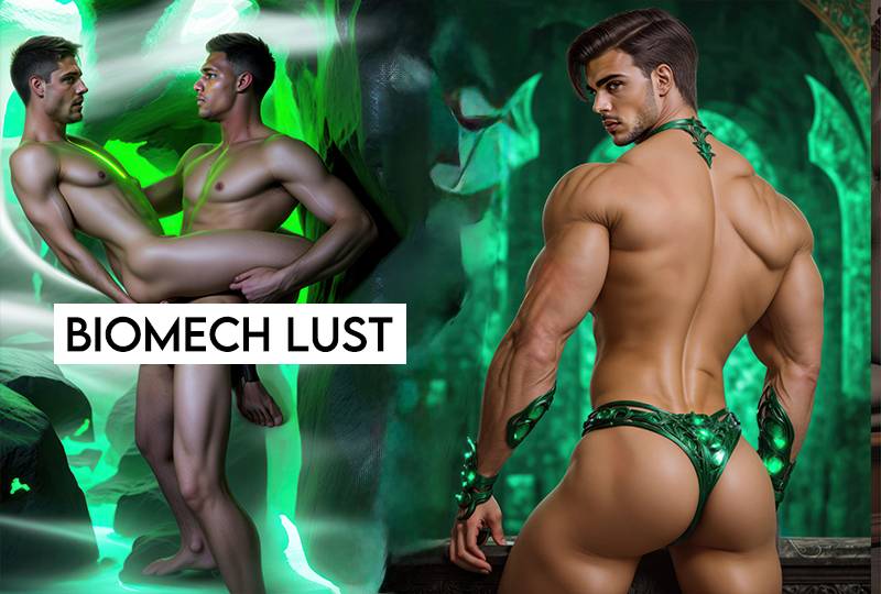 ⚙️💎 Biomech Lust – Flesh, Metal & Gemlight